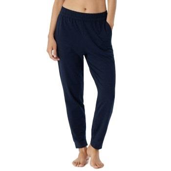 Schiesser Mix and Relax Long Pants With Cuff Dunkelblau Baumwolle 38 D...