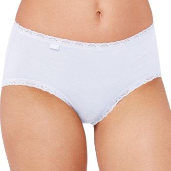 Sloggi 3P 24 7 Cotton Lace Midi Briefs Weiß Baumwolle 38 Damen