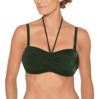 Wiki Basic Bandeau Bikini Top Dunkelgrün B 70 Damen