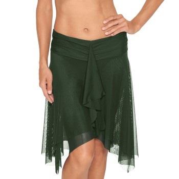 Wiki Basic Beach Skirt Dunkelgrün Polyester Small Damen