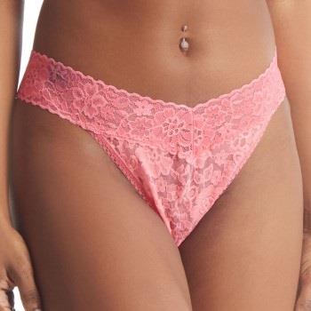 Hanky Panky 2P Daily Lace Original Rise Thong D1 Rosa Nylon One Size D...