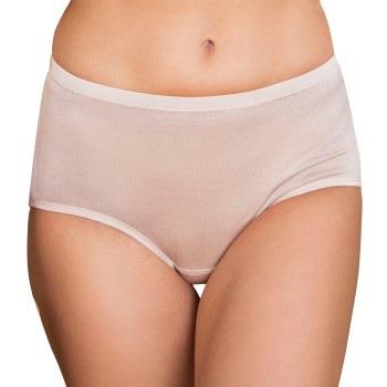 Lady Avenue Silk Jersey Midi Brief Champagner Seide Small Damen