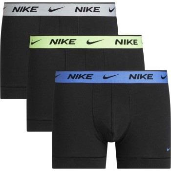 Nike 6P Everyday Essentials Cotton Stretch Trunk D1 Schwarz/Grün Baumw...