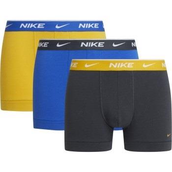 Nike 6P Everyday Essentials Cotton Stretch Trunk D1 Blau/Gelb Baumwoll...