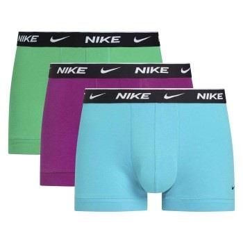 Nike 6P Everyday Essentials Cotton Stretch Trunk D1 Blau/Lila Baumwoll...