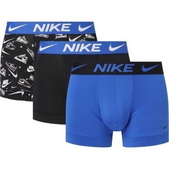 Nike 9P Everyday Essentials Micro Trunks D1 Blau Muster Polyester Medi...