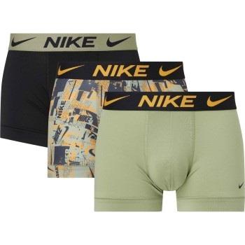 Nike 9P Everyday Essentials Micro Trunks D1 Grün/Orange Polyester Medi...