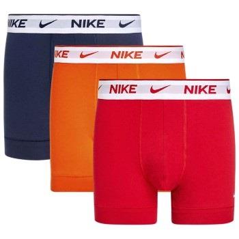 Nike 3P Everyday Essentials Cotton Stretch Trunk Blau/Rot Baumwolle Sm...