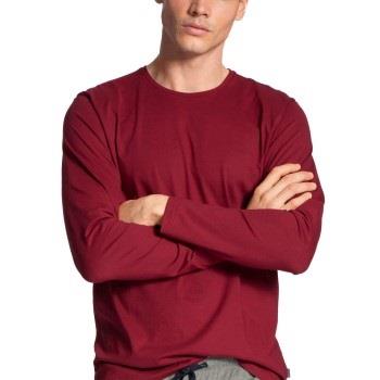 Calida Remix Basic Shirt Long Sleeve Rot Baumwolle Small Herren