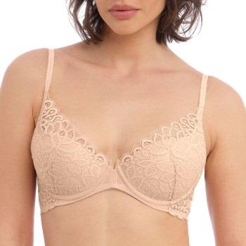 Wacoal BH Raffine Plunge Push Up Bra Beige A 70 Damen