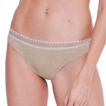 Sloggi 2P GO Ribbed Brazilian Briefs Elfenbein Ökologische Baumwolle S...