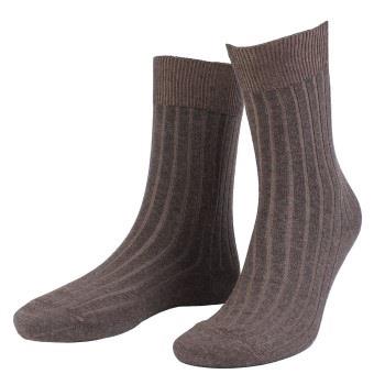 Amanda Christensen True Ankle Rib Sock Braun Gr 39/42 Herren