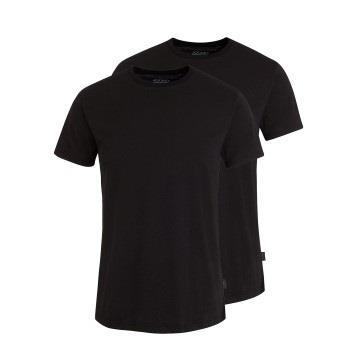 Jockey 2P Cotton Crew Neck T-Shirt Schwarz Baumwolle Small Herren