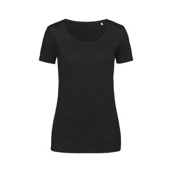 Stedman Finest Cotton T For Women Schwarz Baumwolle Small Damen