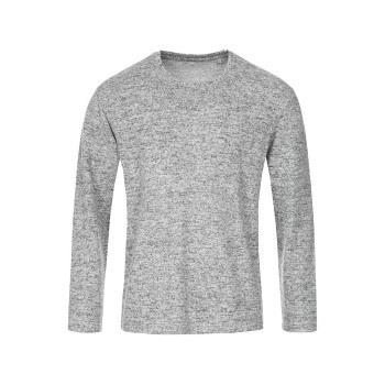 Stedman Knit Long Sleeve For Men Hellgrau Small Herren