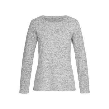 Stedman Knit Long Sleeve For Women Hellgrau Small Damen