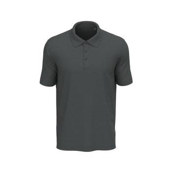 Stedman Lux Short Sleeve Polo Dunkelgrau Baumwolle Small Herren