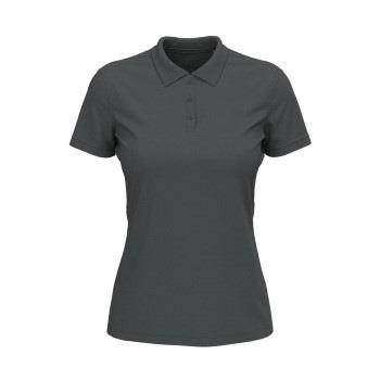 Stedman Lux Short Sleeve Polo For Women Dunkelgrau Baumwolle Small Dam...