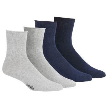 Damella 2P Seamless Socks Marine/Grau Gr 39/42 Damen