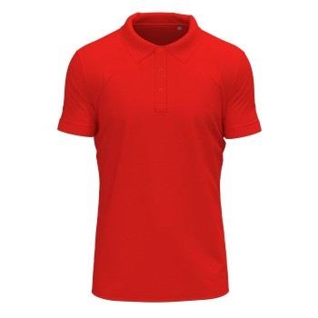 Stedman Clive Short Sleeve Polo Rot ringgesponnene Baumwolle Small Her...