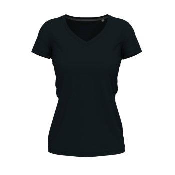 Stedman Claire V-neck Dunkelblau ringgesponnene Baumwolle Small Damen