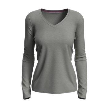 Stedman Claire V-neck Long Sleeve Graumelliert ringgesponnene Baumwoll...