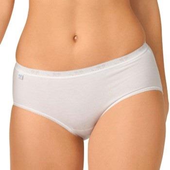 Sloggi 2P Basic Plus Midi Briefs Weiß Baumwolle 38 Damen