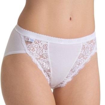 Sloggi Chic Tai Brief Weiß Baumwolle 38 Damen