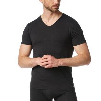 Bruno Banani Check Line 2 0 V-Shirt Schwarz Polyamid Small Herren