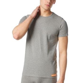 Bruno Banani Warm Up Shirt Grau Baumwolle Small Herren