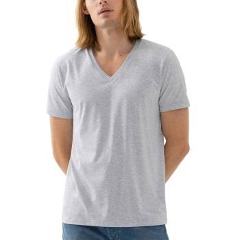 Mey Dry Cotton Colour V Neck T-Shirt Graumelliert Small Herren