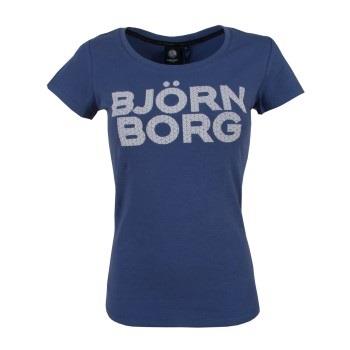 Björn Borg Sport Tamira SS Tee Marine Baumwolle Large Damen