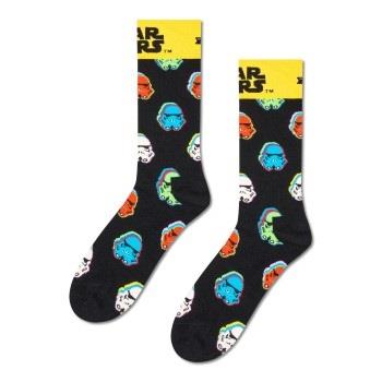 Happy Socks Star Wars Storm Trooper Sock Schwarz gemustert Baumwolle G...