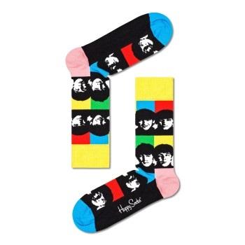 Happy Socks Beatles All Together Now Sock Schwarz gemustert Baumwolle ...