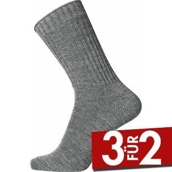 Egtved Wool Ribbed Sock Hellgrau Gr 45/48