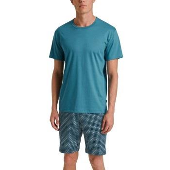 Calida Relax Streamline 2 Short Pyjamas Blau/Blau Baumwolle Small Herr...