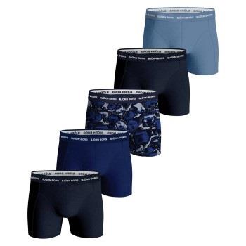 Björn Borg 5P Cotton Stretch Boxer 1719 Blau Muster Baumwolle Large He...