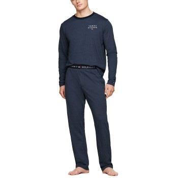 Tommy Hilfiger Long Sleeve Jersey PJ Set Marine Medium Herren