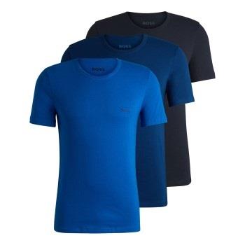 BOSS 3P Classic Regular Fit T ShirtRN Schwarz/Blau Baumwolle Small Her...