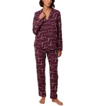 Triumph Boyfriend Fit Pyjama Weinrot Viskose 38 Damen