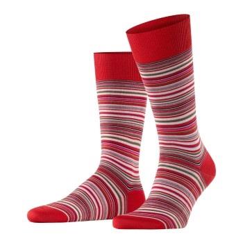 Falke Microblock Socks Rot Muster Baumwolle Gr 43/44 Herren