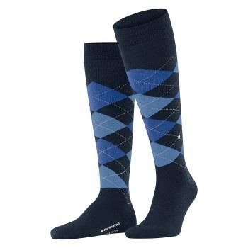 Burlington Edinburgh Wool Knee High Sock Blau/Blau Gr 40/46