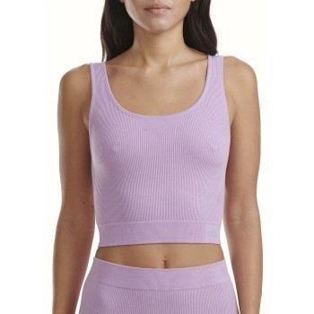 Adidas Sport 3D Rib Cropped Top Helllila Small Damen