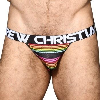 Andrew Christian 3P Almost Naked Chill Stripe Jock Gestreift Polyamid ...