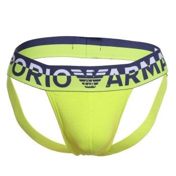 Armani Cotton Jockstrap Limegreen Baumwolle Small Herren