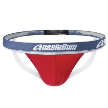 aussieBum 3P WJ Pro Jock Rot Baumwolle Small Herren