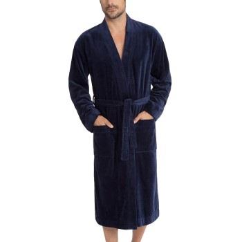 Calida After Shower Men Bathrobe Dunkelblau Baumwolle Small Herren