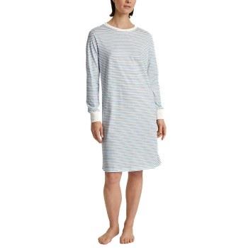 Calida Cotton Stripes Nightdress Hellblau gestreift Baumwolle Small Da...