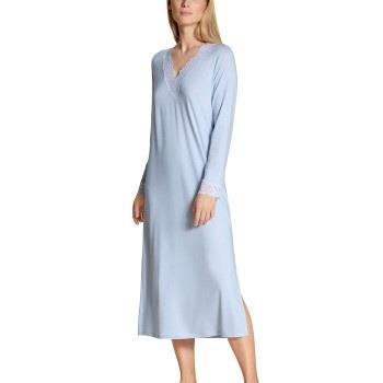 Calida Elegant Dreams Long Nightdress Hellblau Modal Small Damen