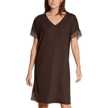 Calida Lace Dreams Nightshirt Braun Tencel Small Damen